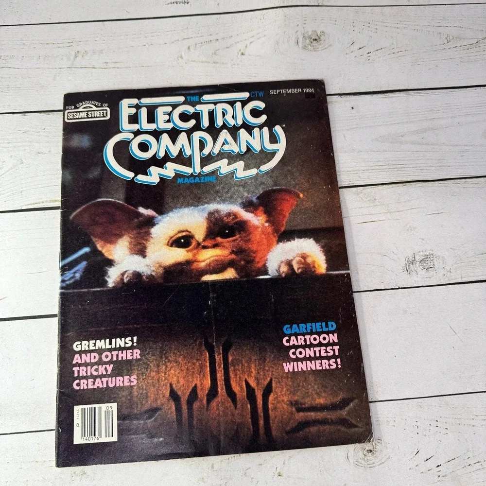 Electric Company Magazine Sept 1984 Gremlins Gizmo Spider-Man Star Wars